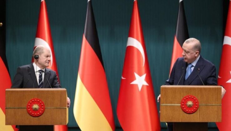 Cumhurbaşkanı Erdoğan, Almanya Başbakanı Scholz ile görüştü